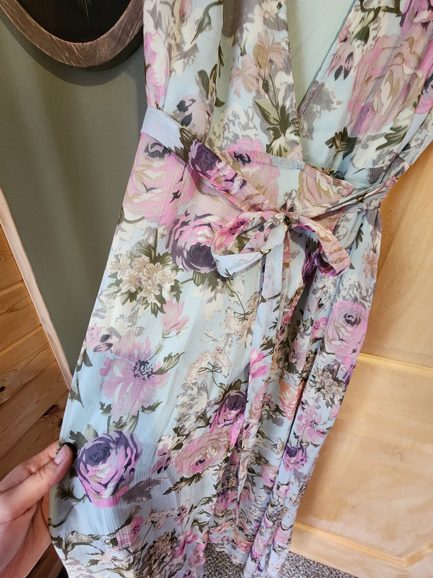 Floral wrap dress