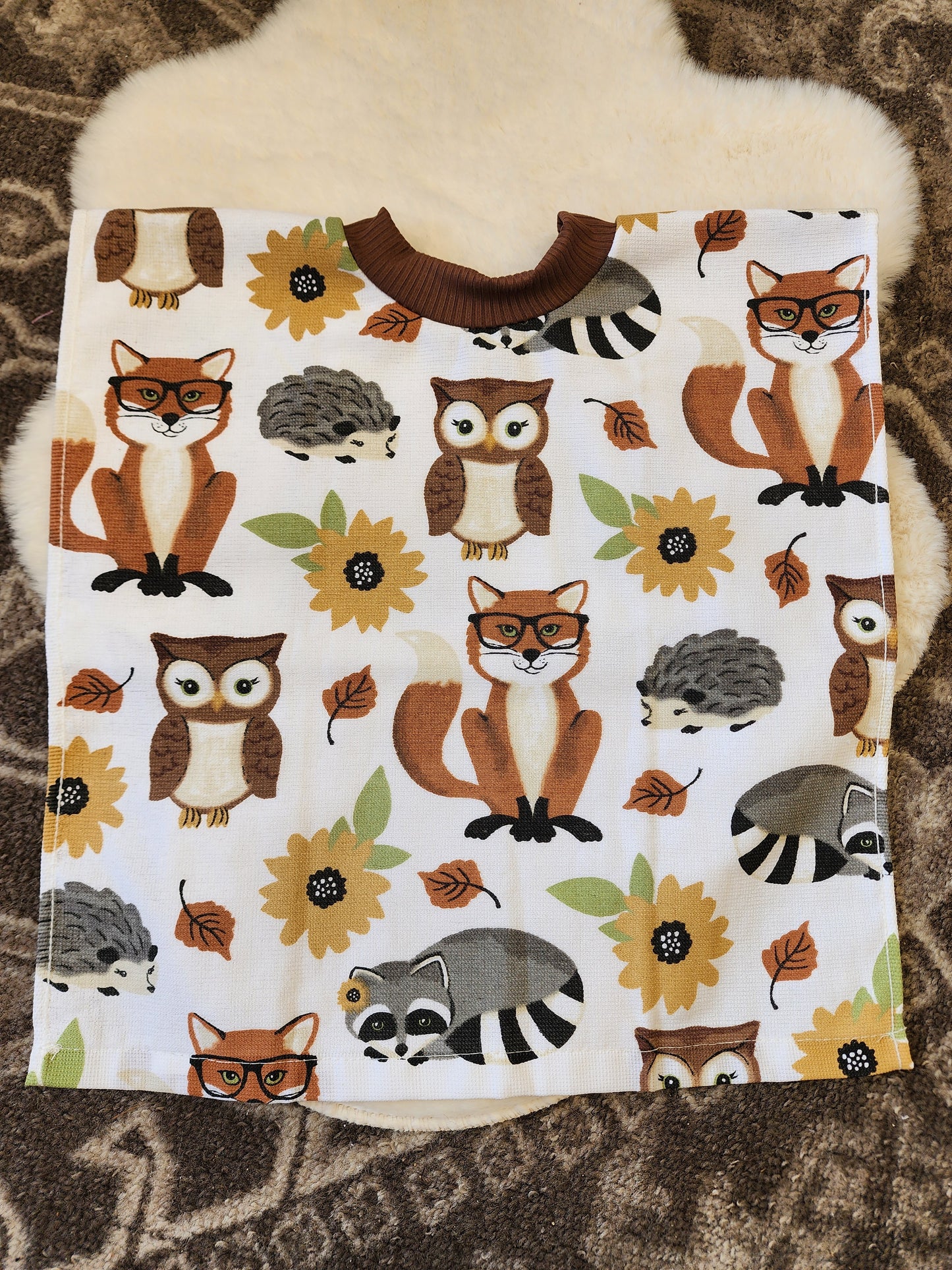 Fall Critters Towel Bib