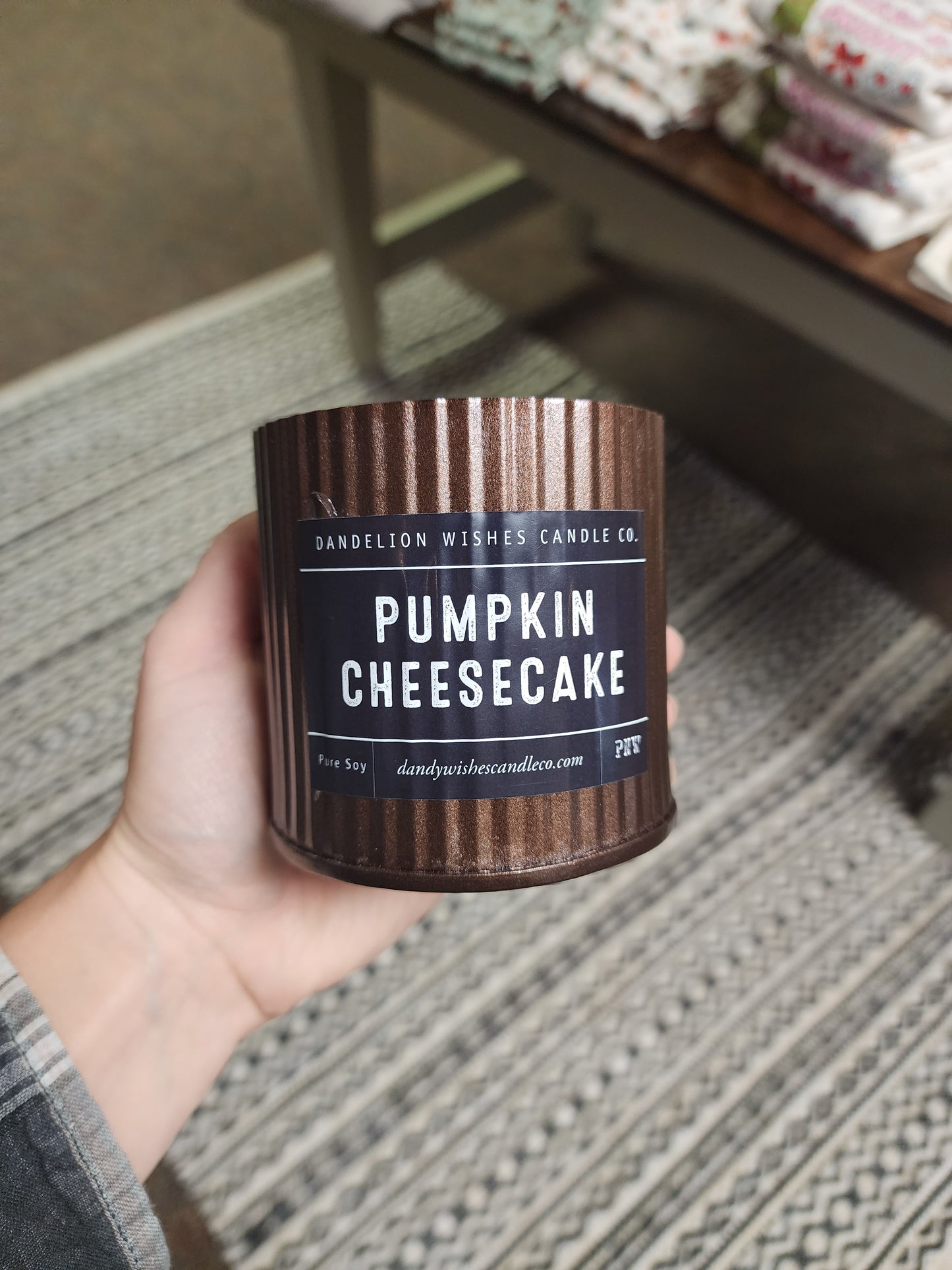 Pumpkin Cheesecake - Rich cream and vanilla with a hint of pumpkin spice.