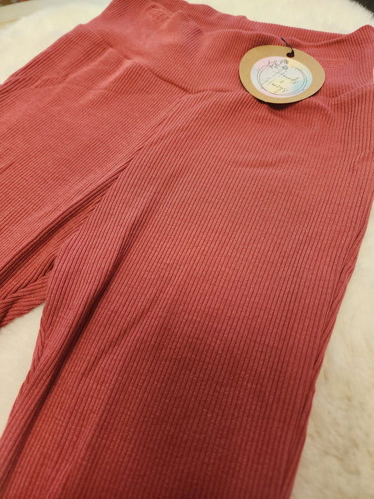 Strawberry Pink Flare Pants