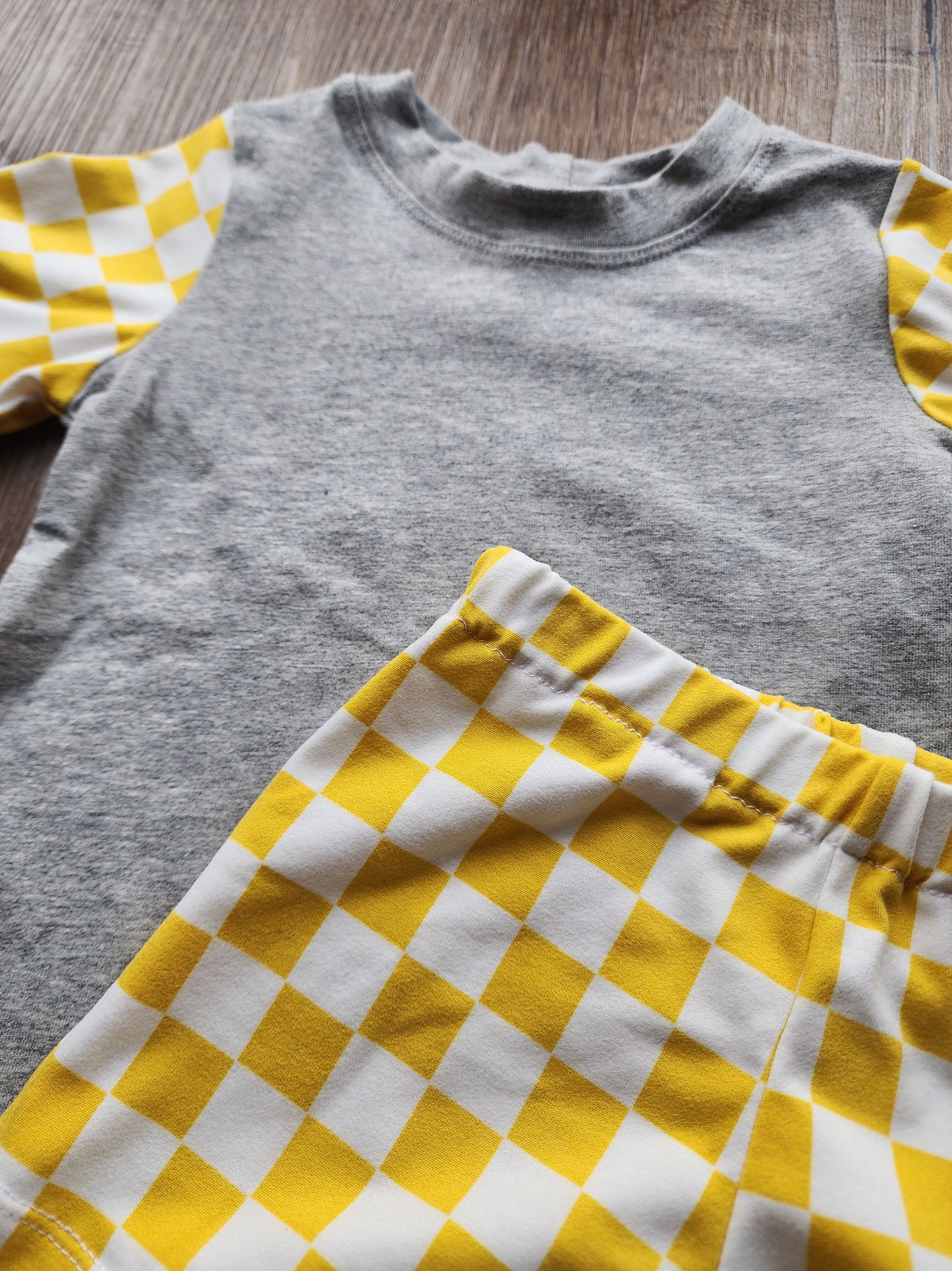 Yellow Checkered Set