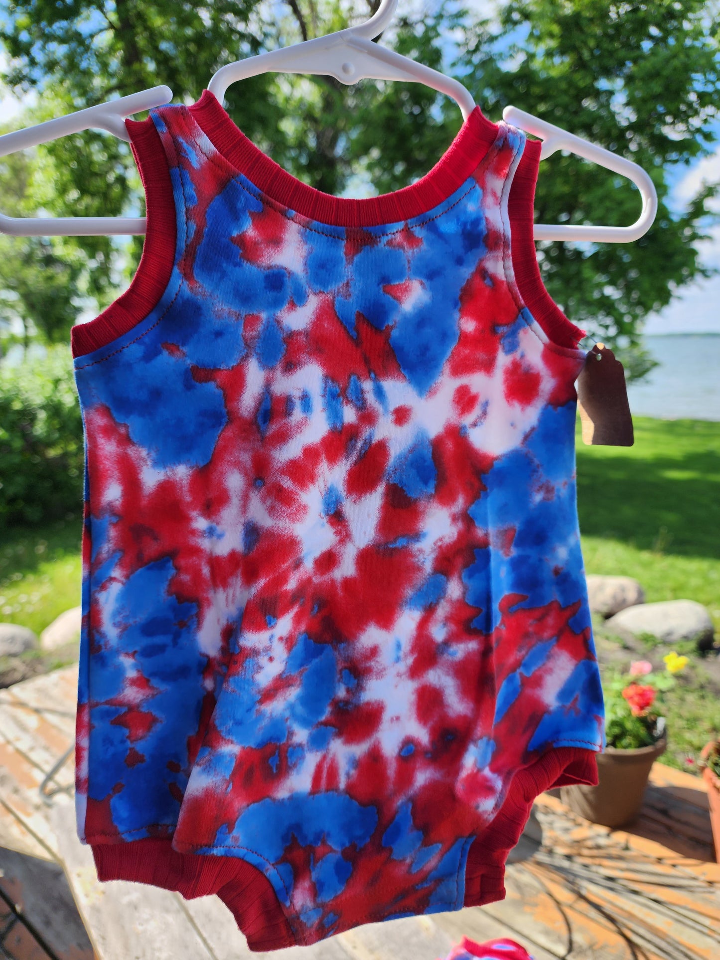 Tie-dye Shortie Romper
