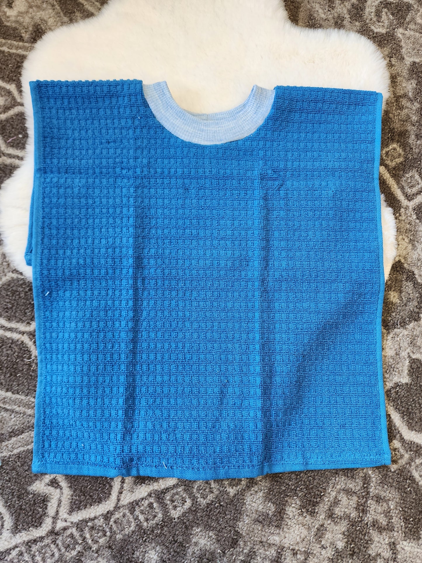 Blue Towel Bib