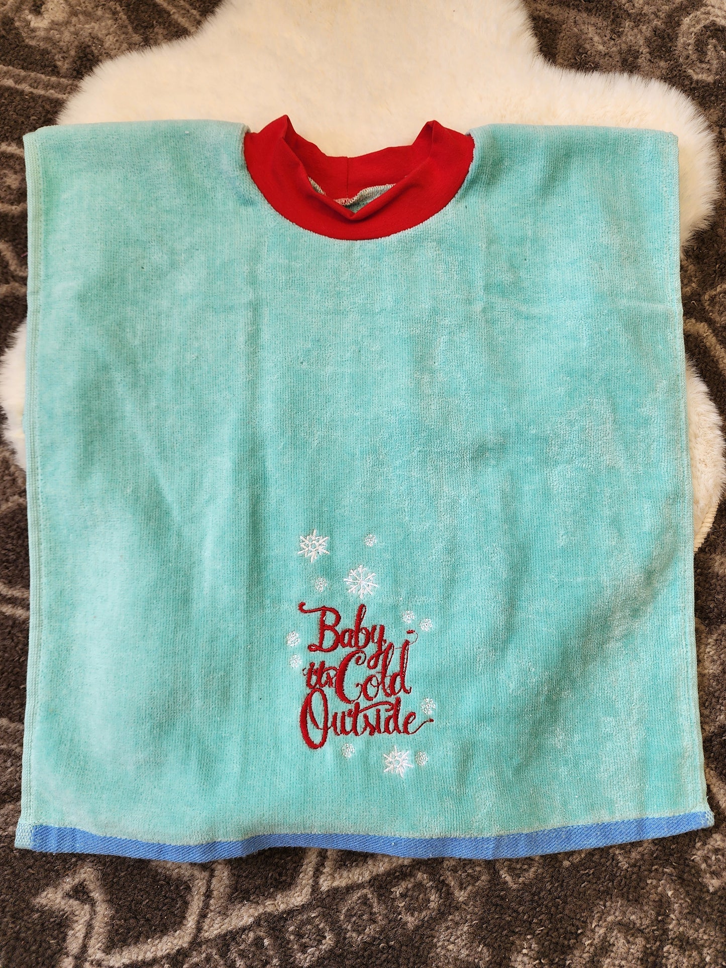 Baby it's cold Towel Bib