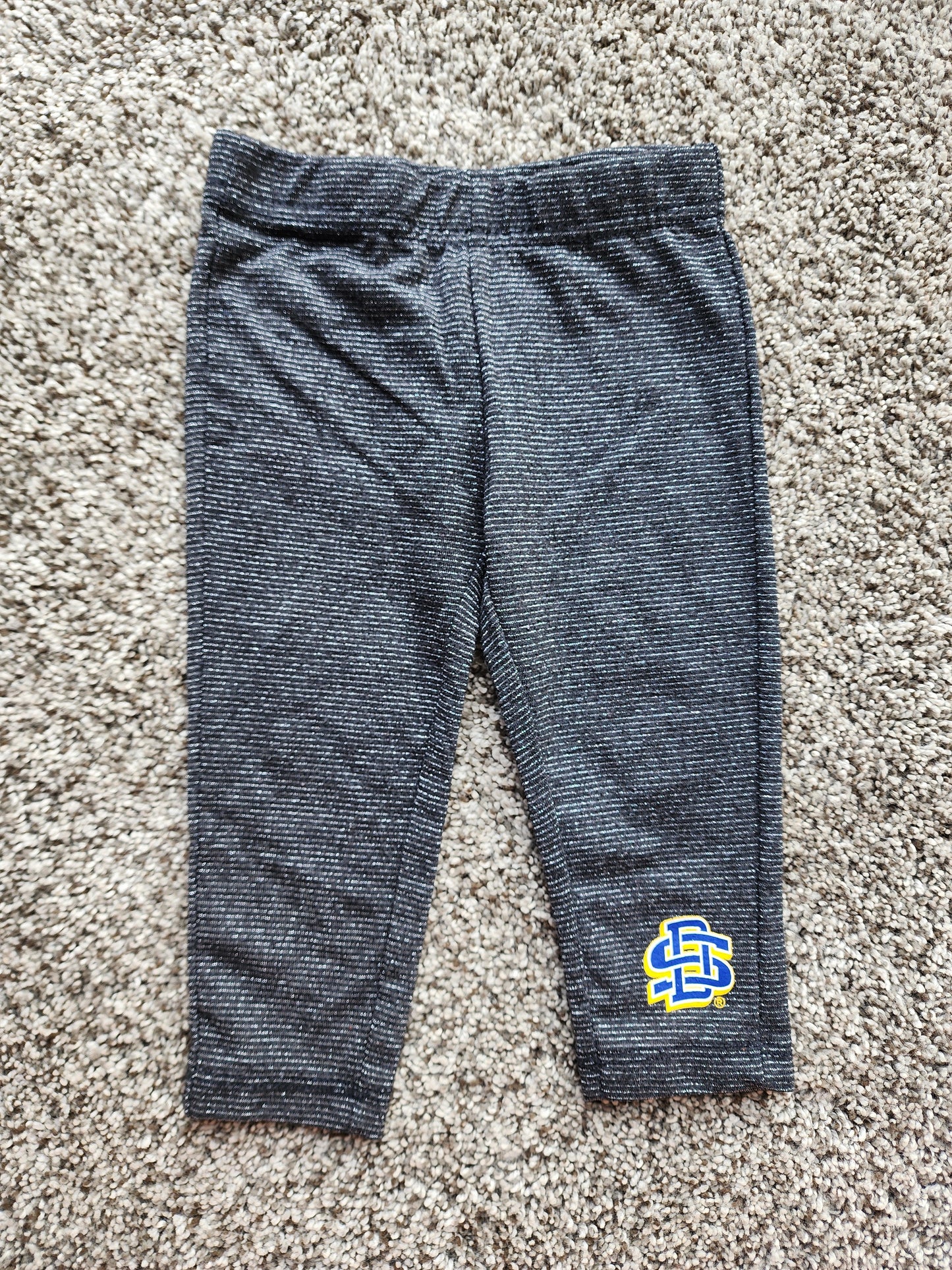 SDSU 6-12 months glitter leggings