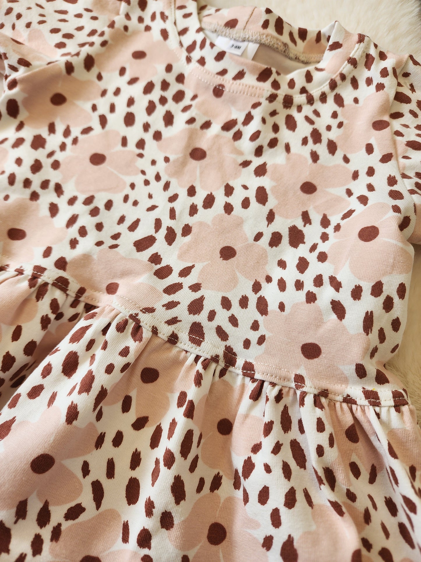 Flower Dot Peplum Top