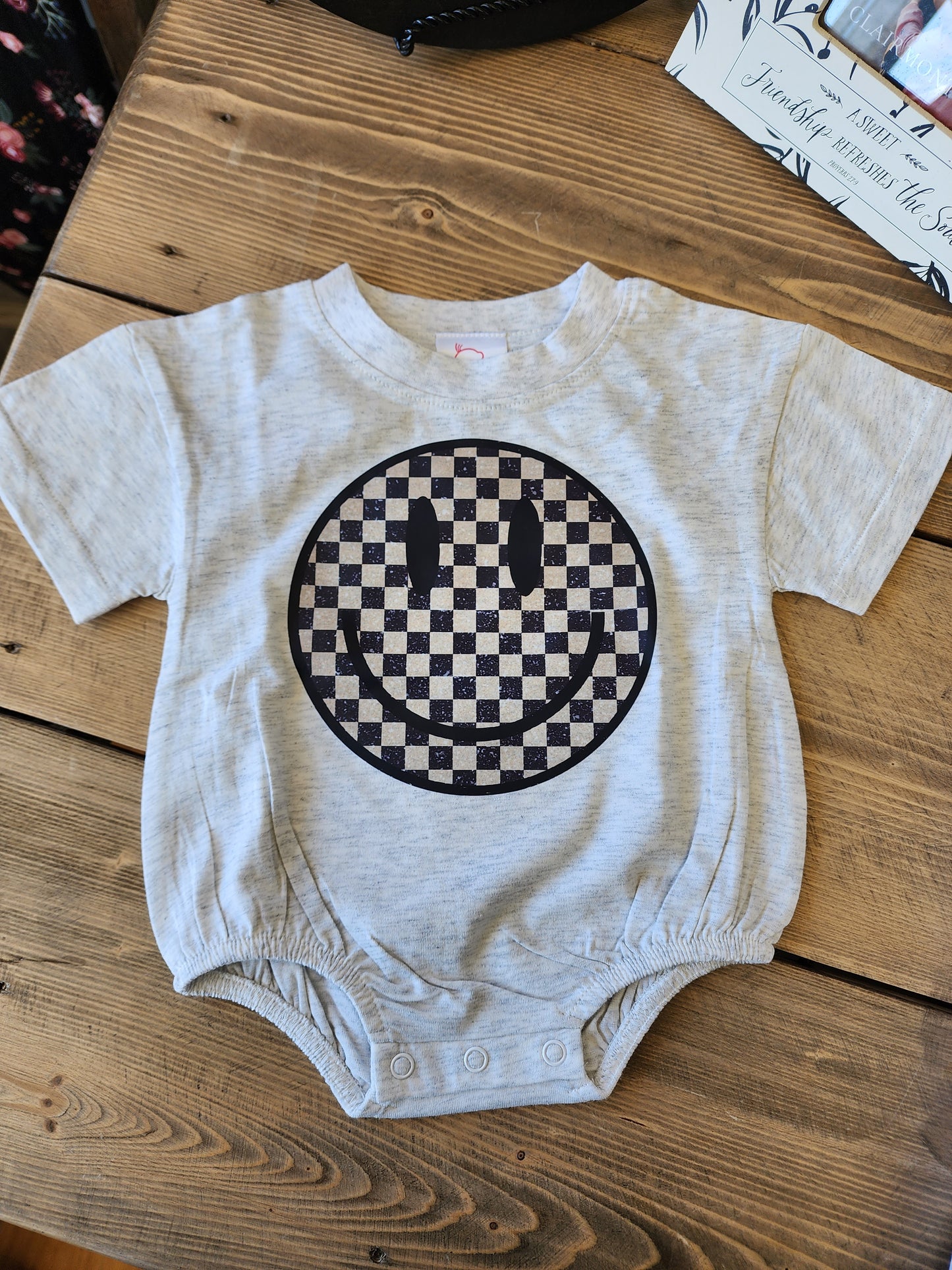 Smiley Face Bubble Romper