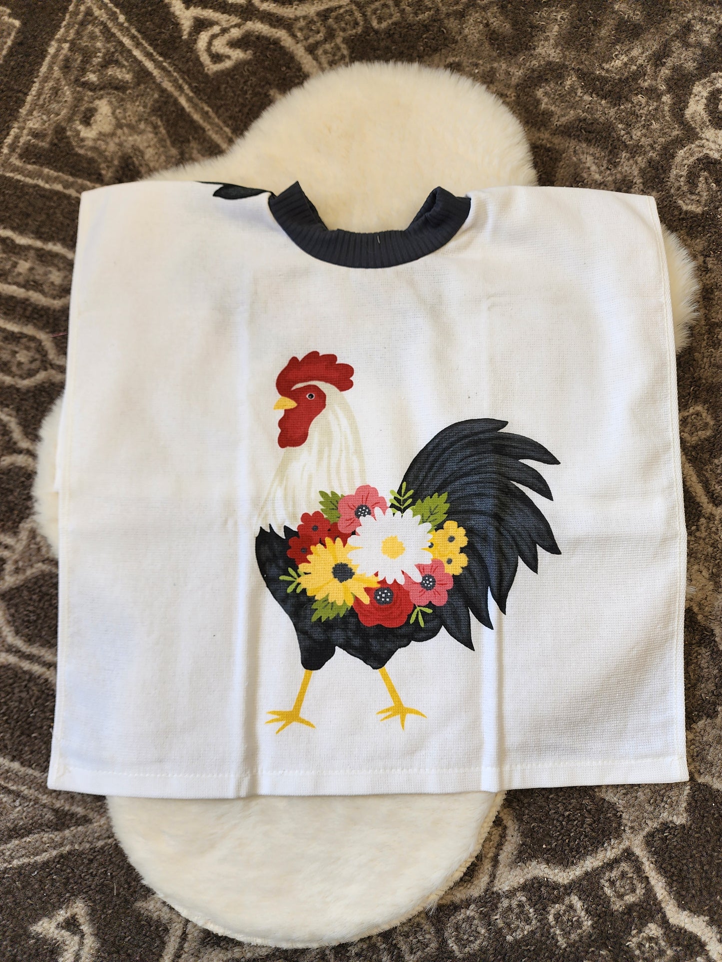Rooster Towel Bib