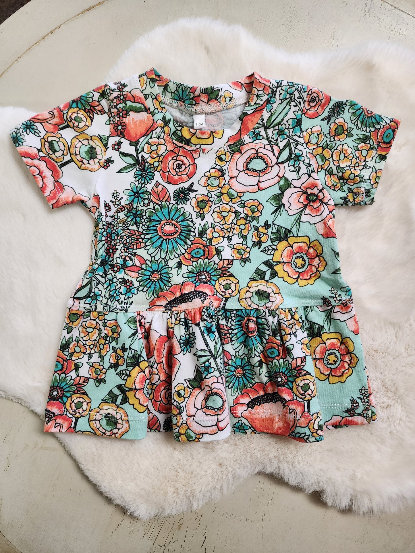 Flower Peplum Top