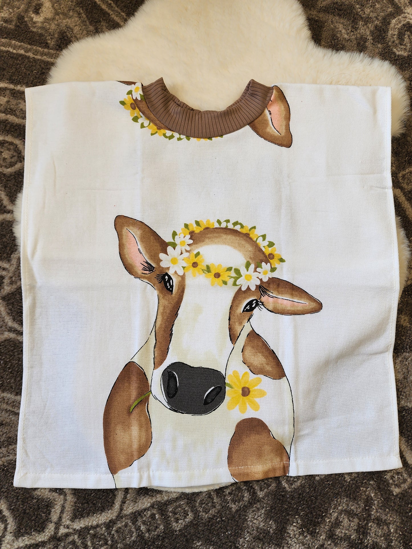 Cow Towel Bib