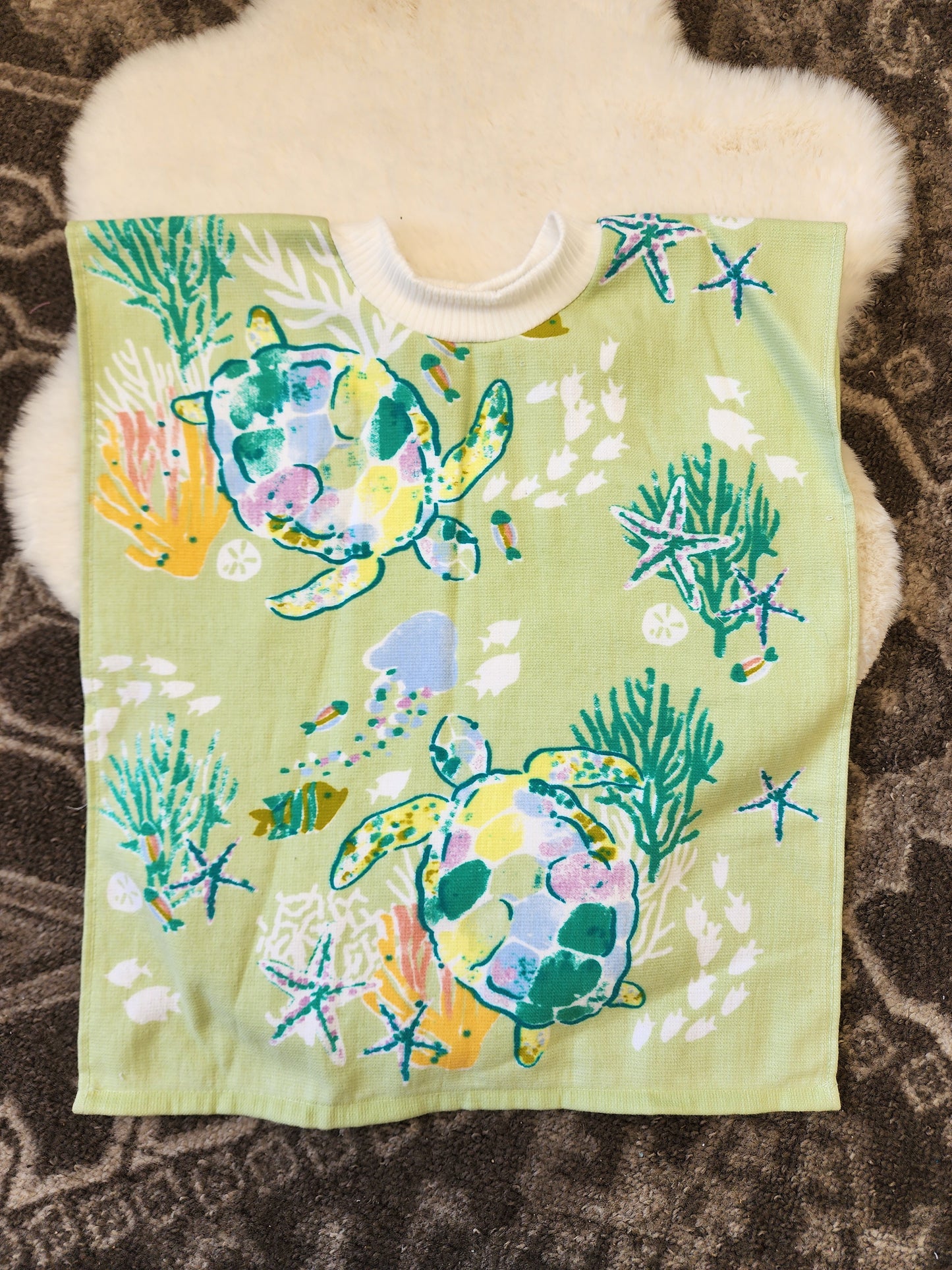 Sea Turtle Towel Bib