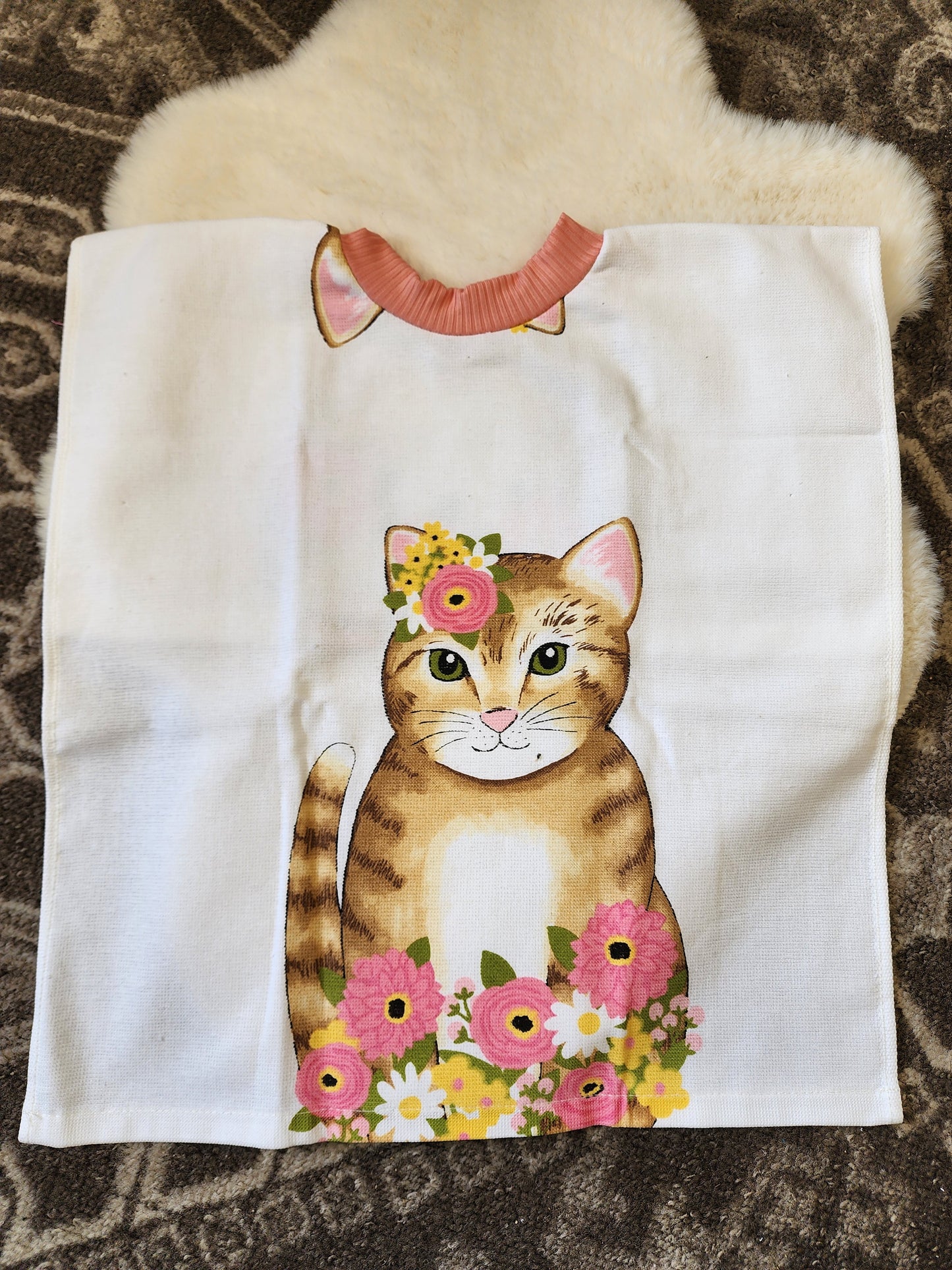 Cat Towel Bib