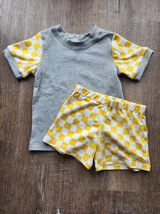 Yellow Checkered Set