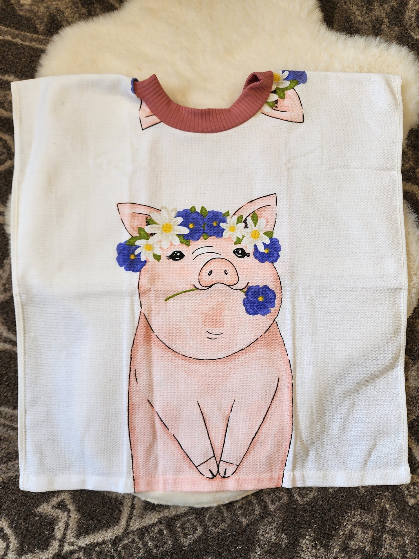 Pig Towel Bib