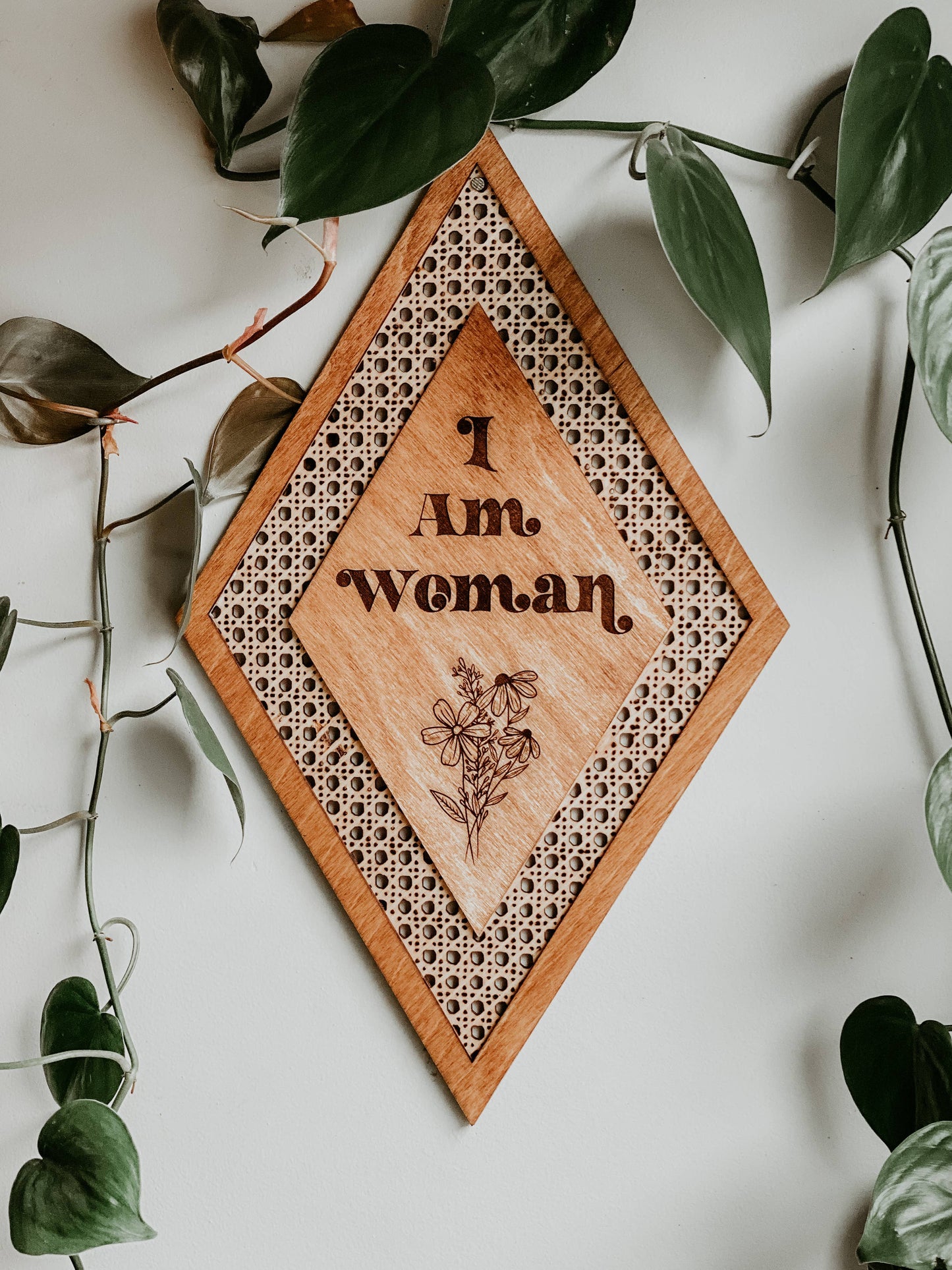 I am Woman Wall Hanging