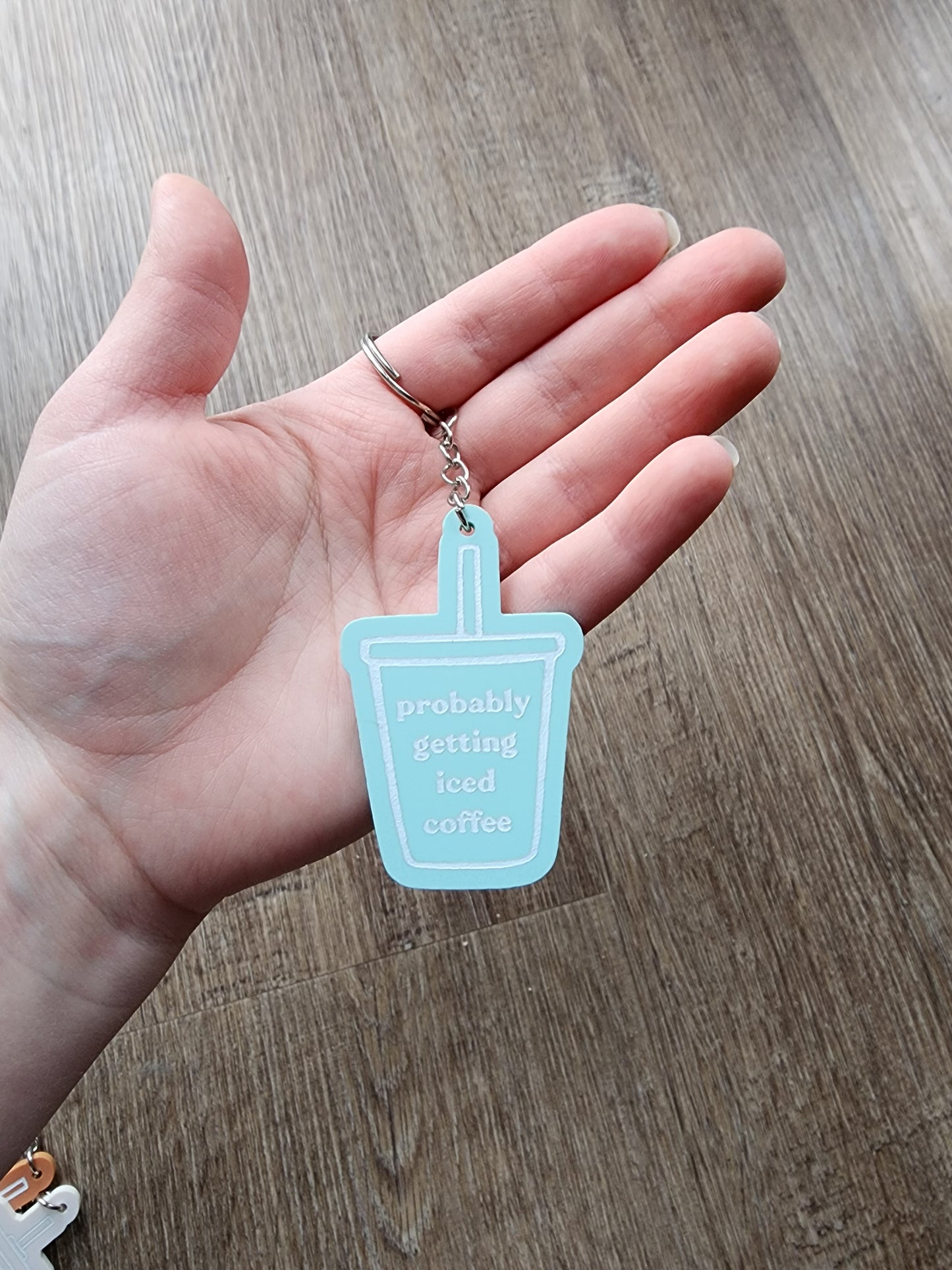 Iced Coffee Keychain