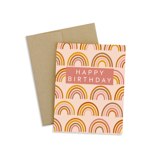 Rainbow Happy Birthday Greeting Card