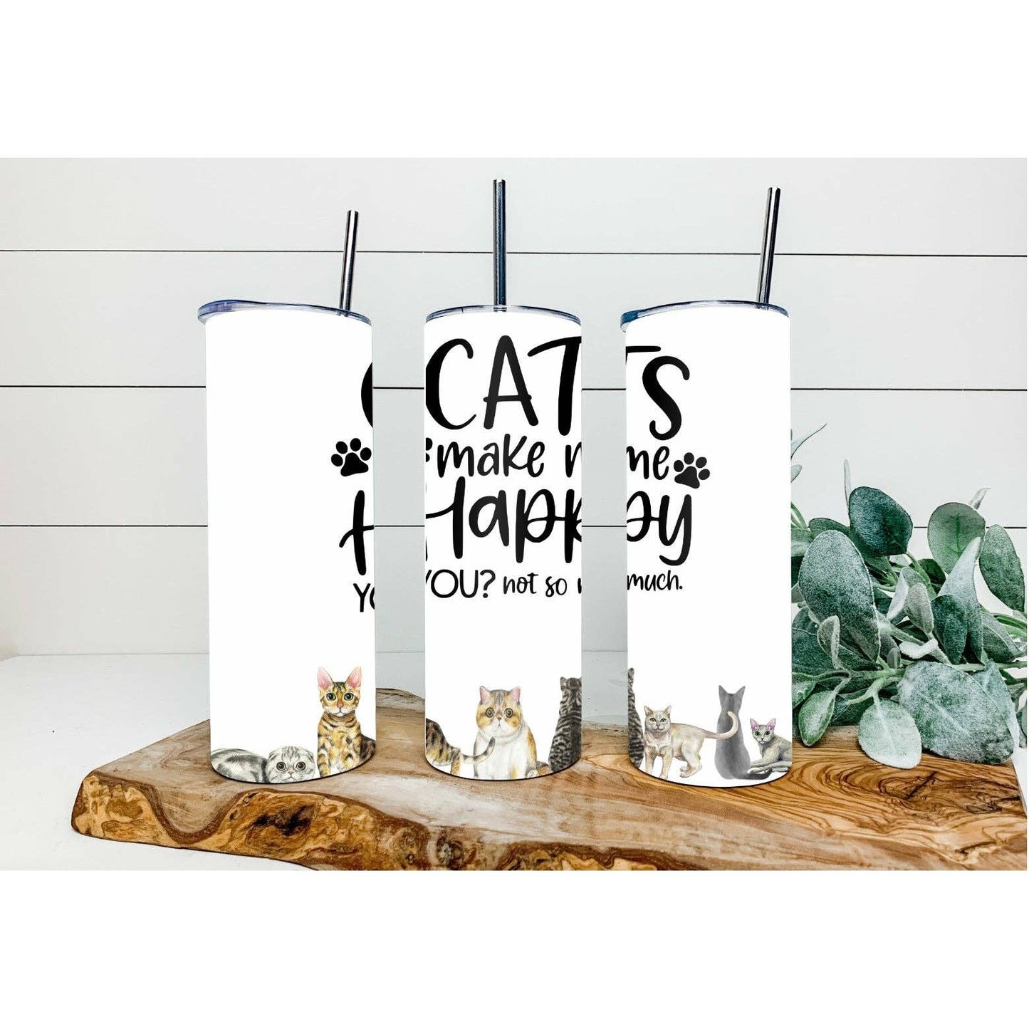 Cat Lover Skinny Tumbler