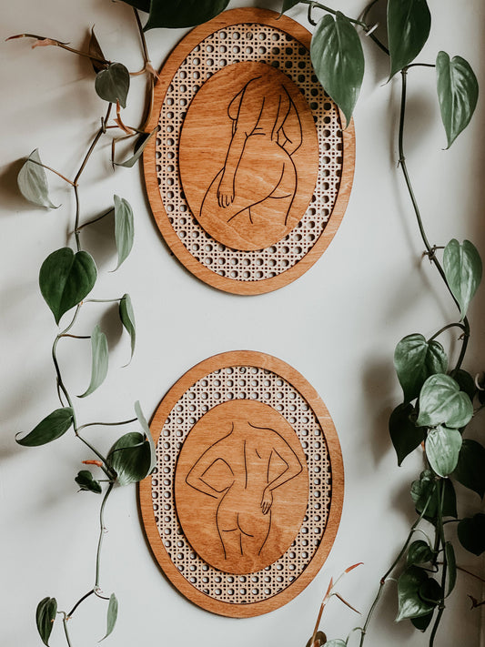 Feminine Beauty Wall Hanging-Curvy