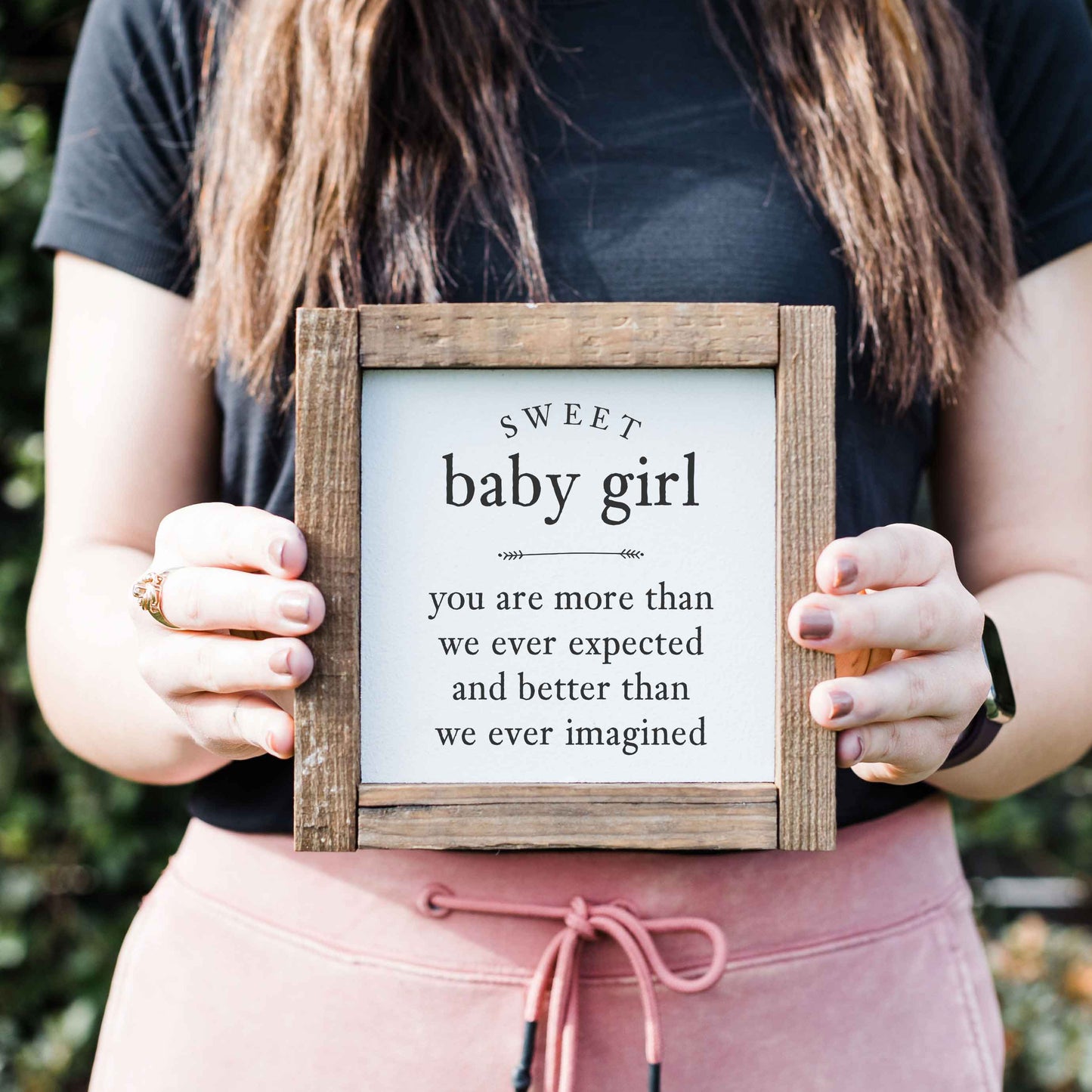 Little Girl Decor, Baby's Room, Girls Room, Wooden Sign