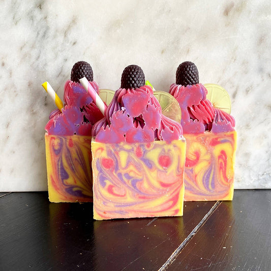 Berry Lemonade Soap Bar - Artisan Soap - Handmade Soap - Cold Process Soap - Homemade Soap Bar