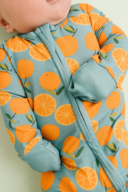 Orange Breeze Bamboo Sleeper: 0-3M
