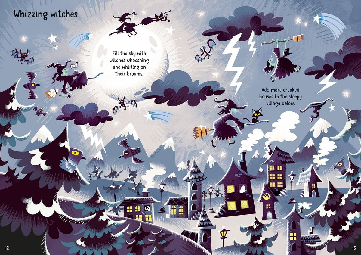 Sparkly Halloween Sticker Book: Usborne