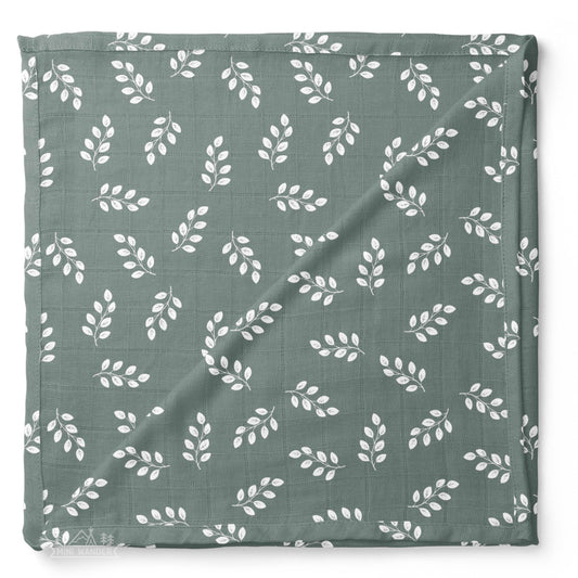 Muslin Swaddle Baby Baby Blanket – Leaves