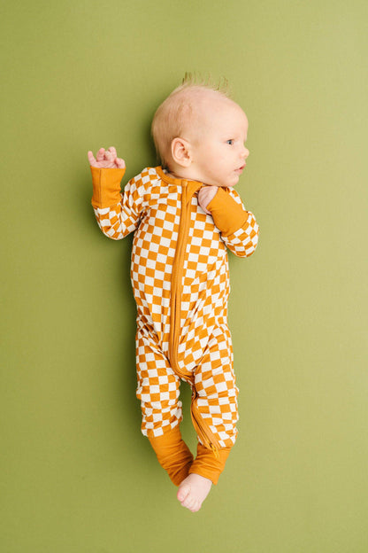 Checkerboard Charm Bamboo Sleeper