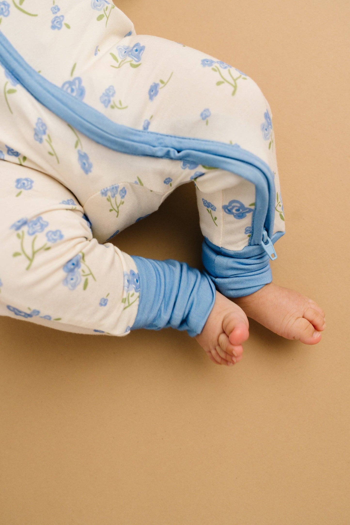 Blue Blooms Bamboo Sleeper: 0-3M
