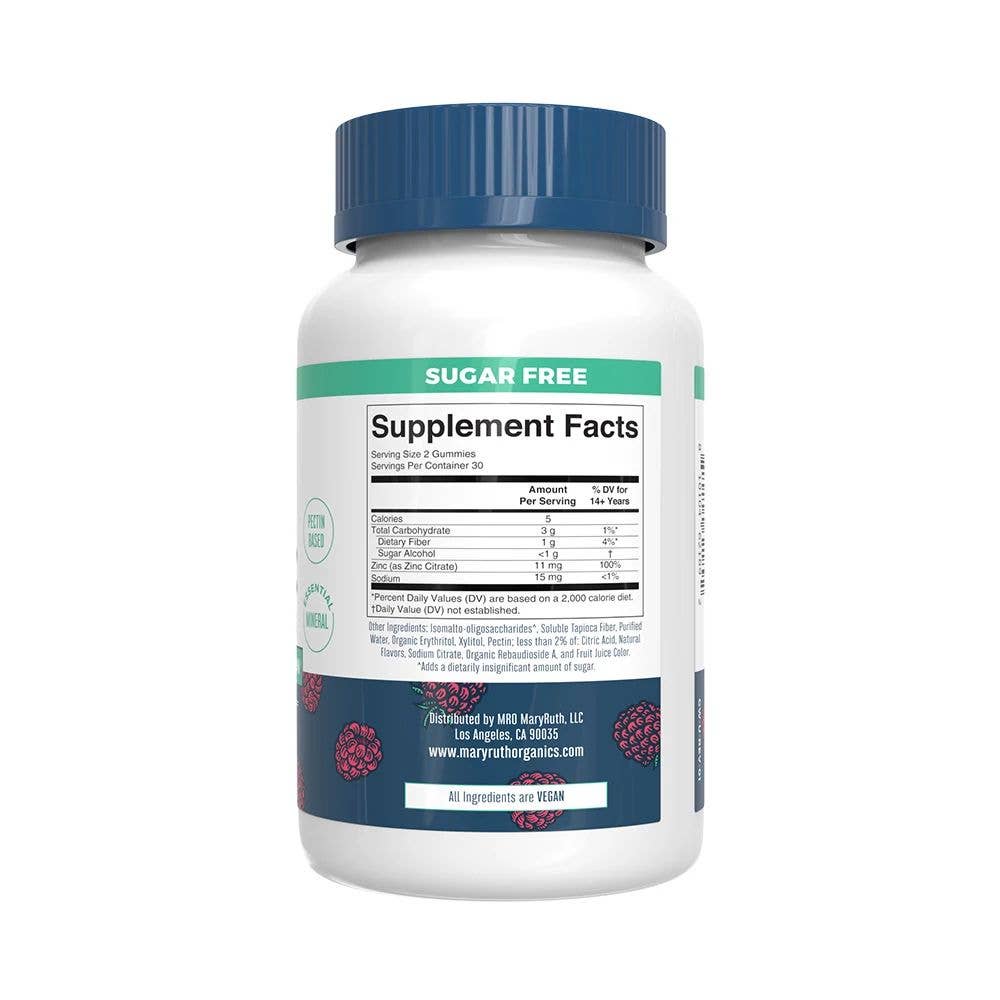 Zinc Gummies, Immune Support Supplement, Tart Raspberry
