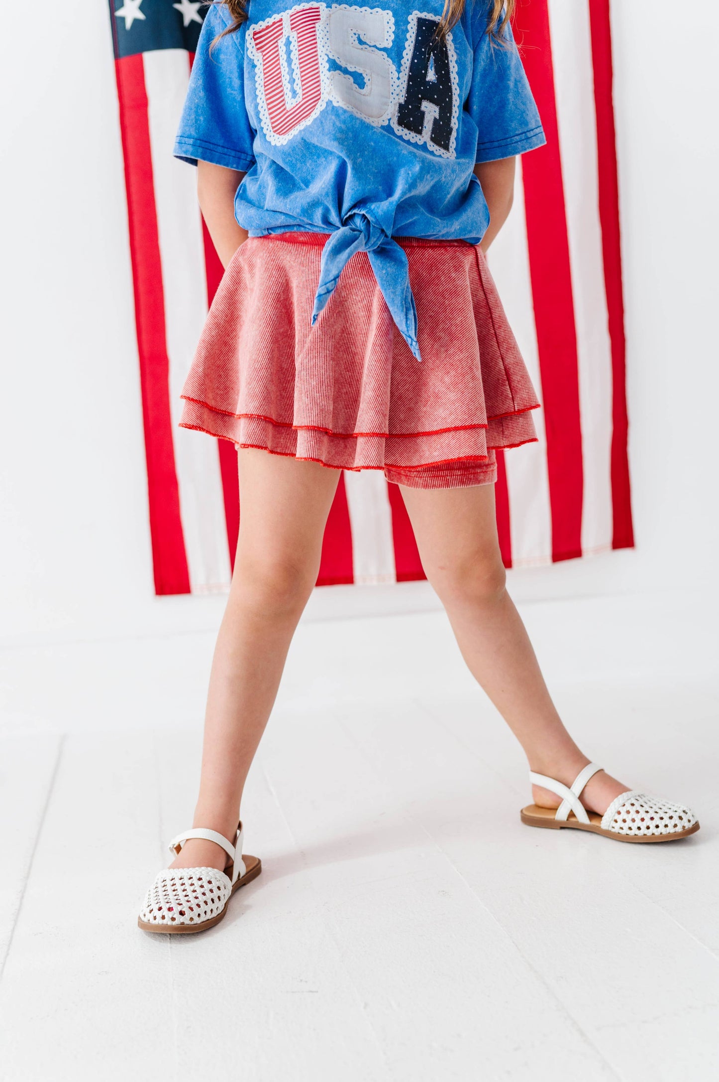 RED | Vintage RIB Skort