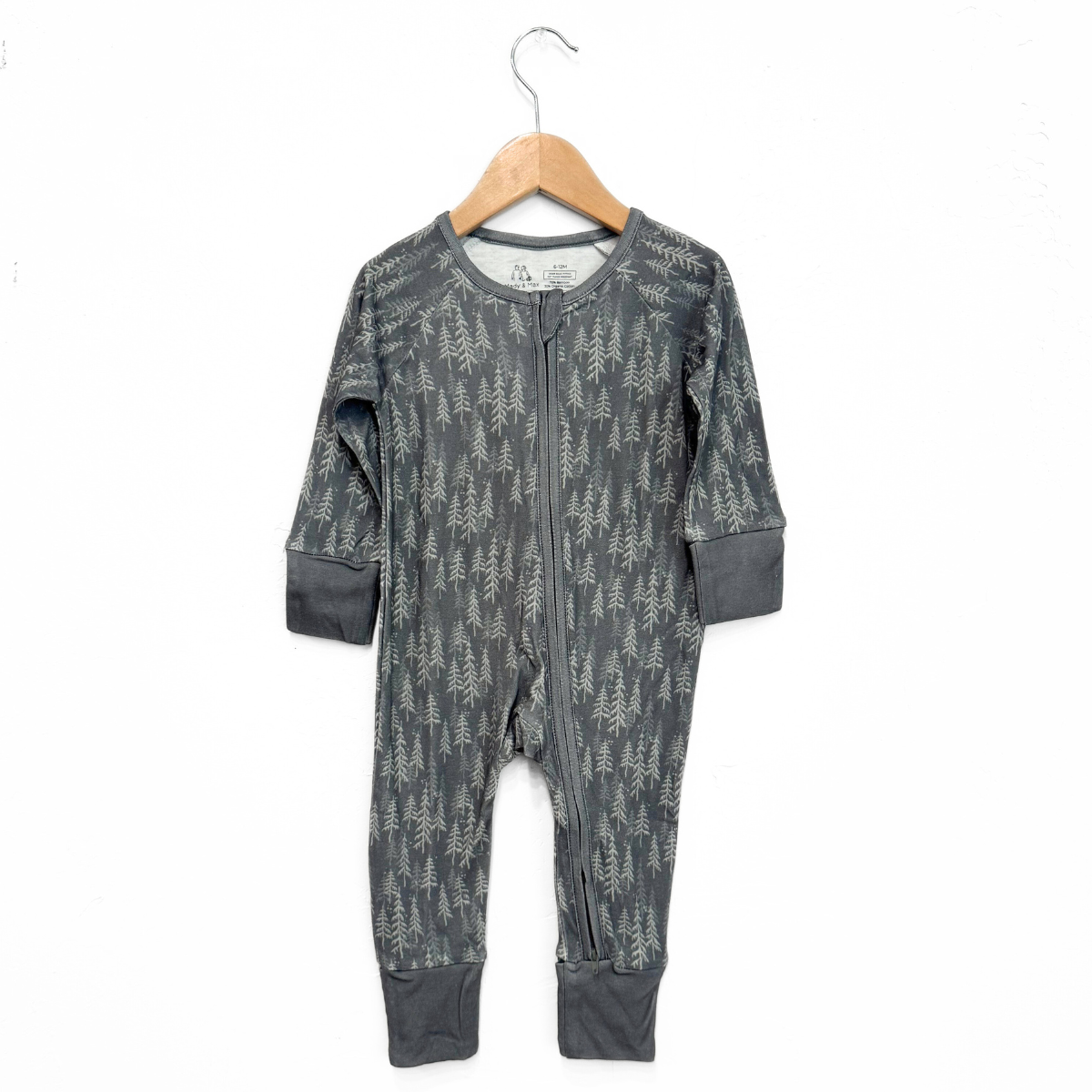 2-Way Zipper Convertible Pajama - Pine Trees