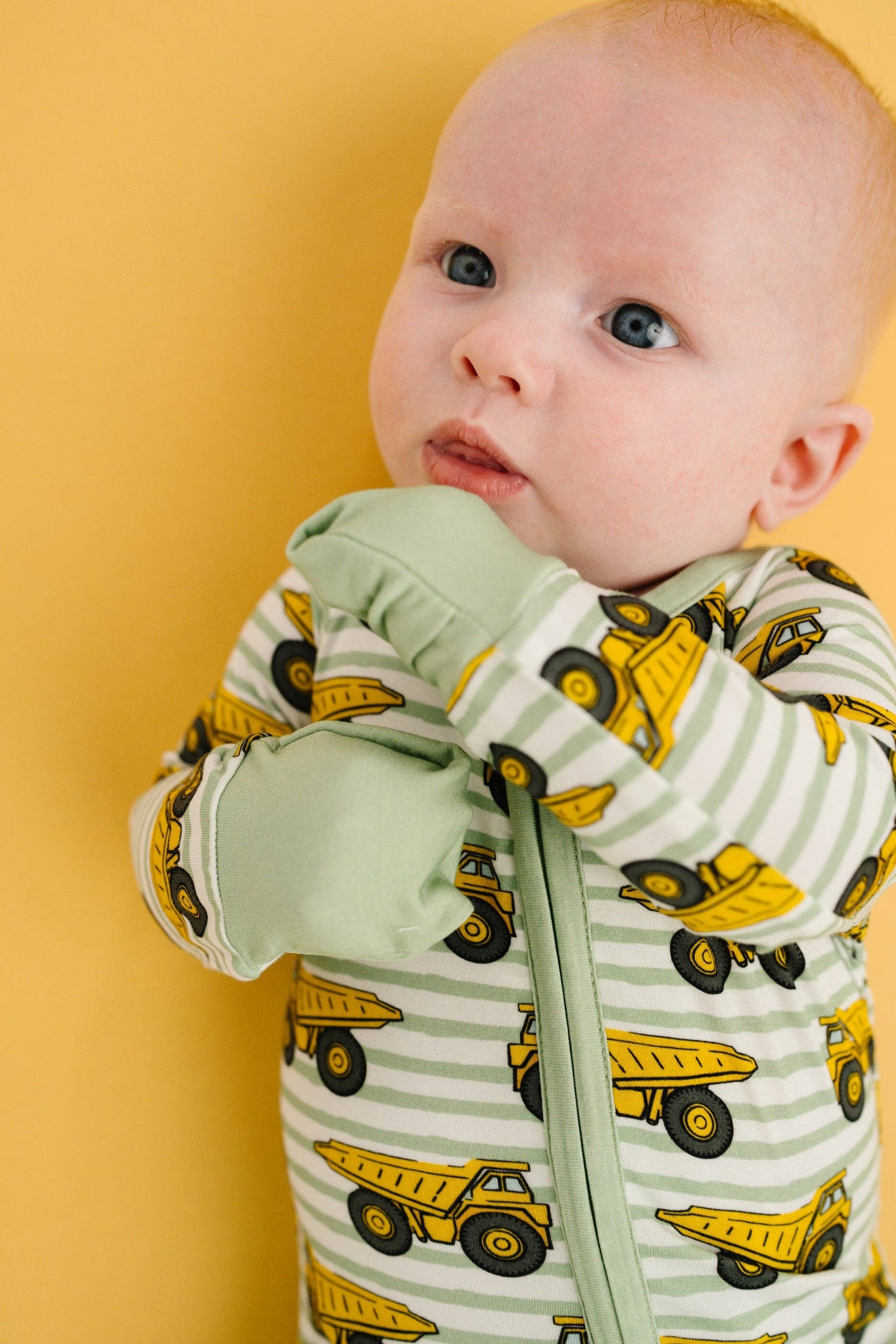 Dump Trucks Bamboo Sleeper: 0-3M