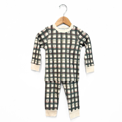 2 Piece Plaid Pajama