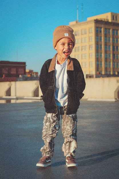 Toddler Black Vintage -Wash Denim Jacket: