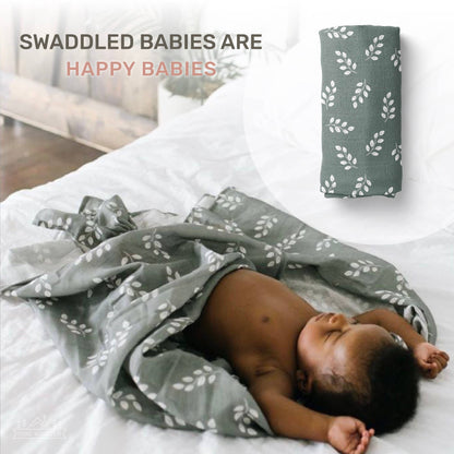 Muslin Swaddle Baby Baby Blanket – Leaves
