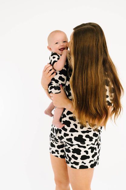 Classic Cow Women's Short Bamboo Set