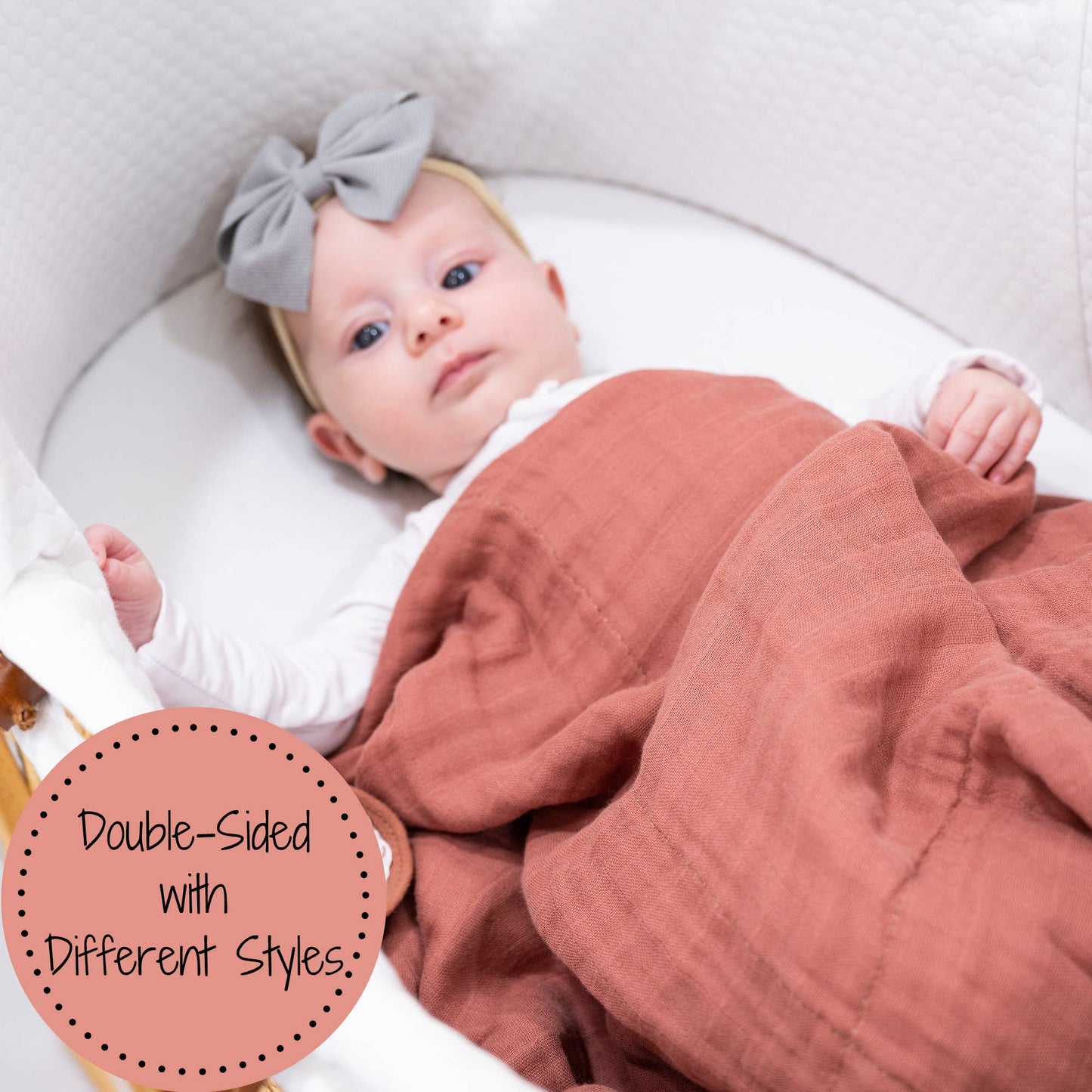 Oh Deer Baby Toddler 100% Cotton Muslin Blanket