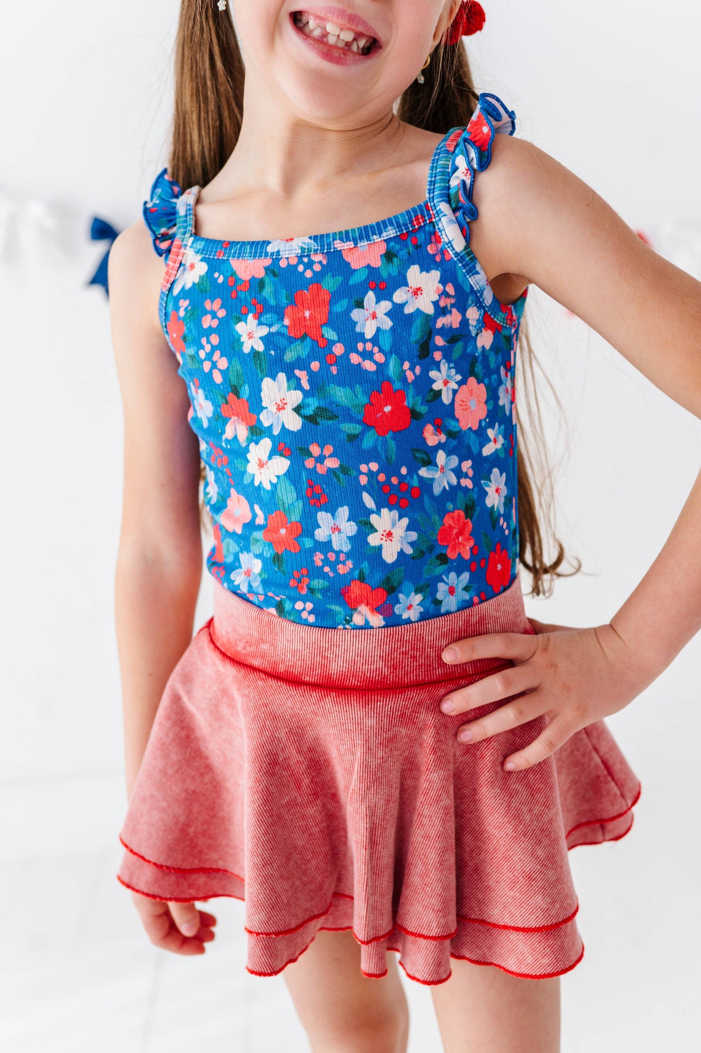 RED | Vintage RIB Skort