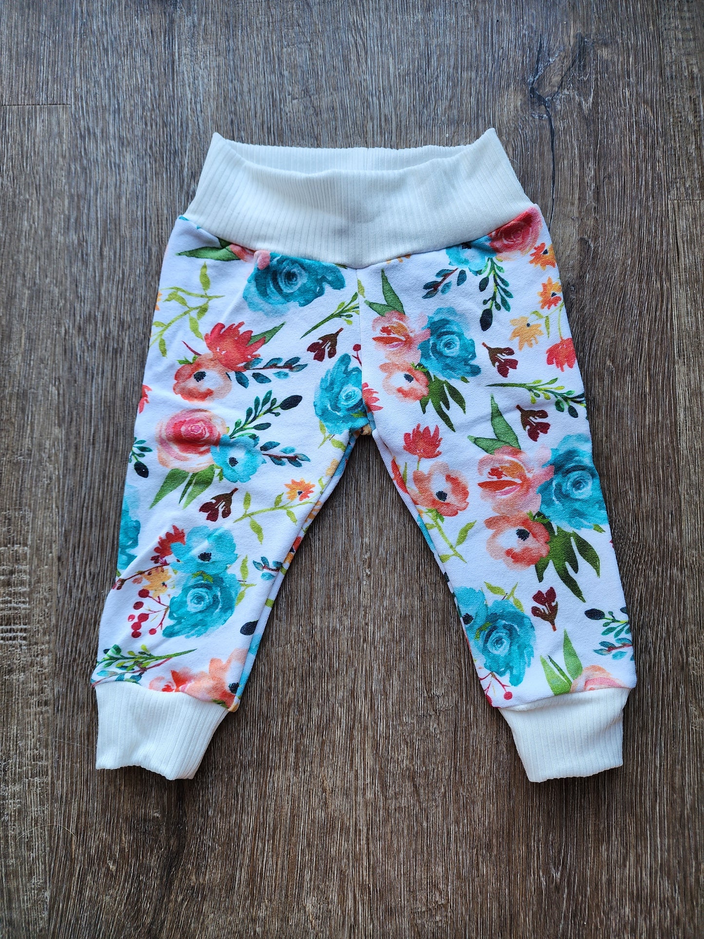 Floral Leggings (French Terry Material)
