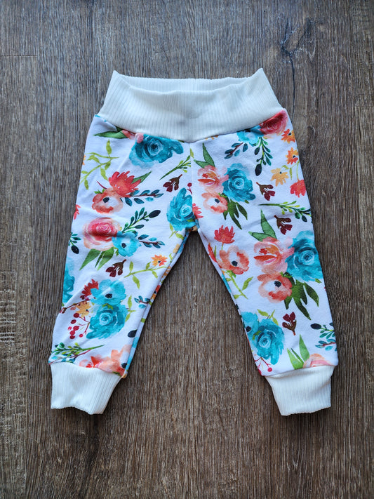 Floral Leggings (French Terry Material)