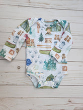 Load image into Gallery viewer, Camping bodysuit, infant romper-Long sleeve
