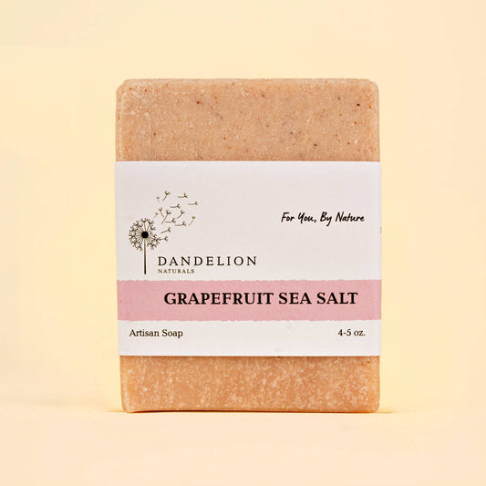 Grapefruit Sea Salt Bar Soap | All Natural Bar Soap