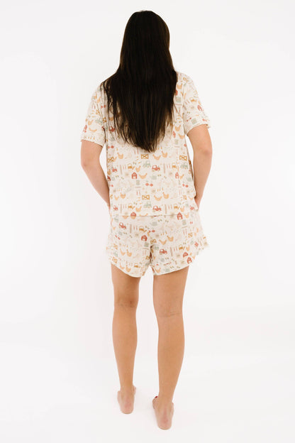 Country Morning Women's Short Bamboo Set