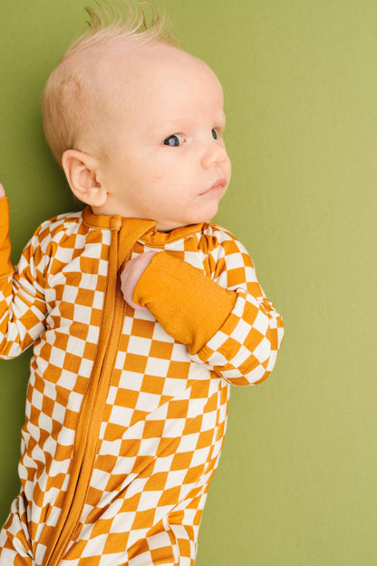 Checkerboard Charm Bamboo Sleeper