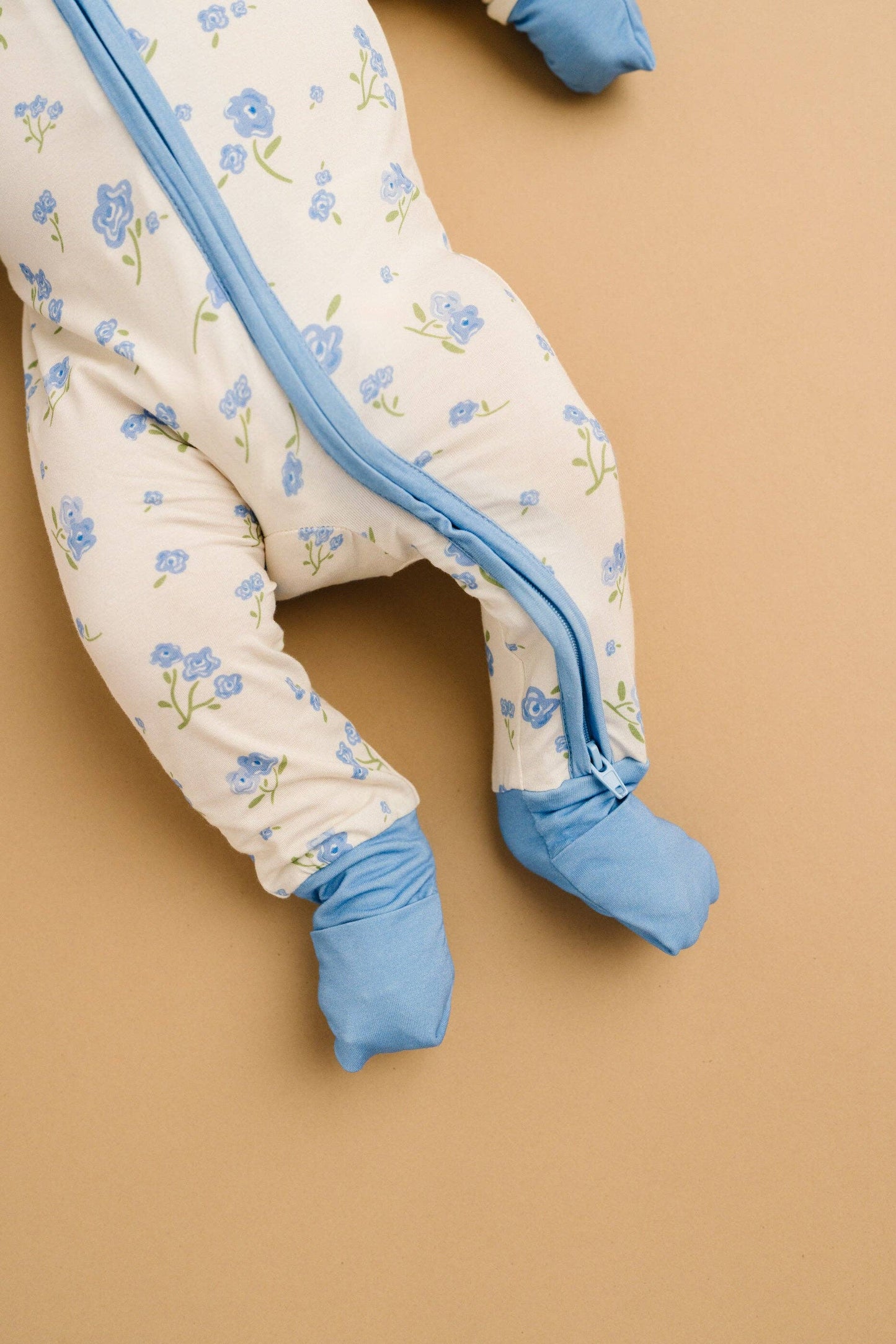 Blue Blooms Bamboo Sleeper: 0-3M