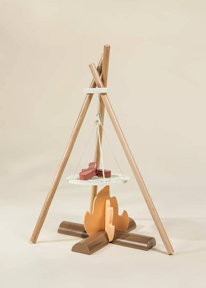 Wooden Camping Playset