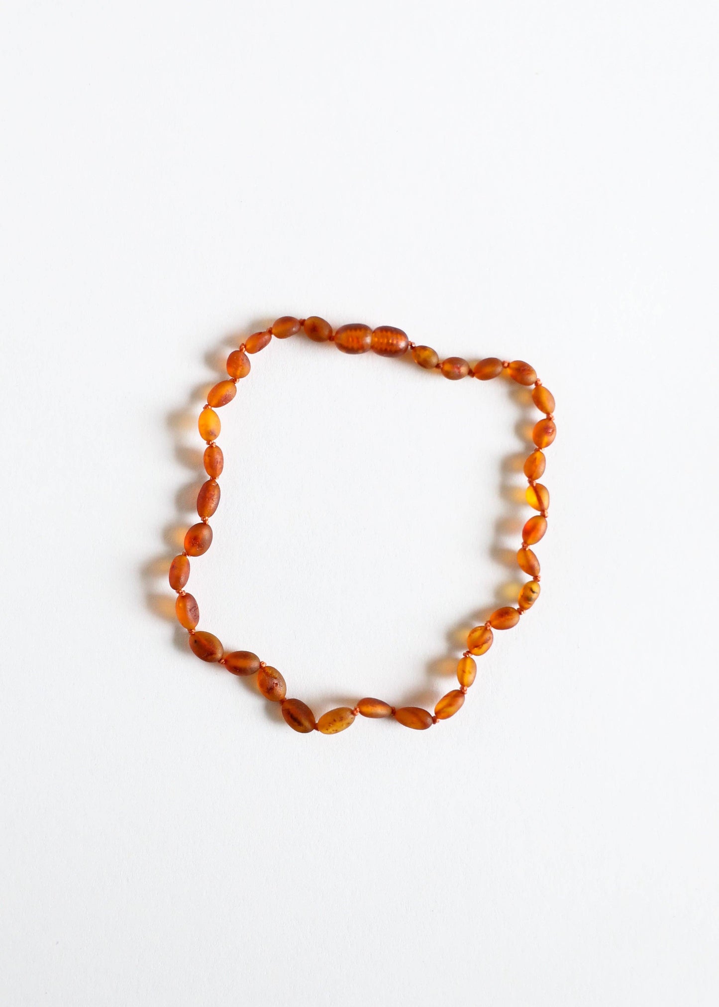 Raw Cognac Baltic Amber || Classic || Necklace: 11" Baby Necklace