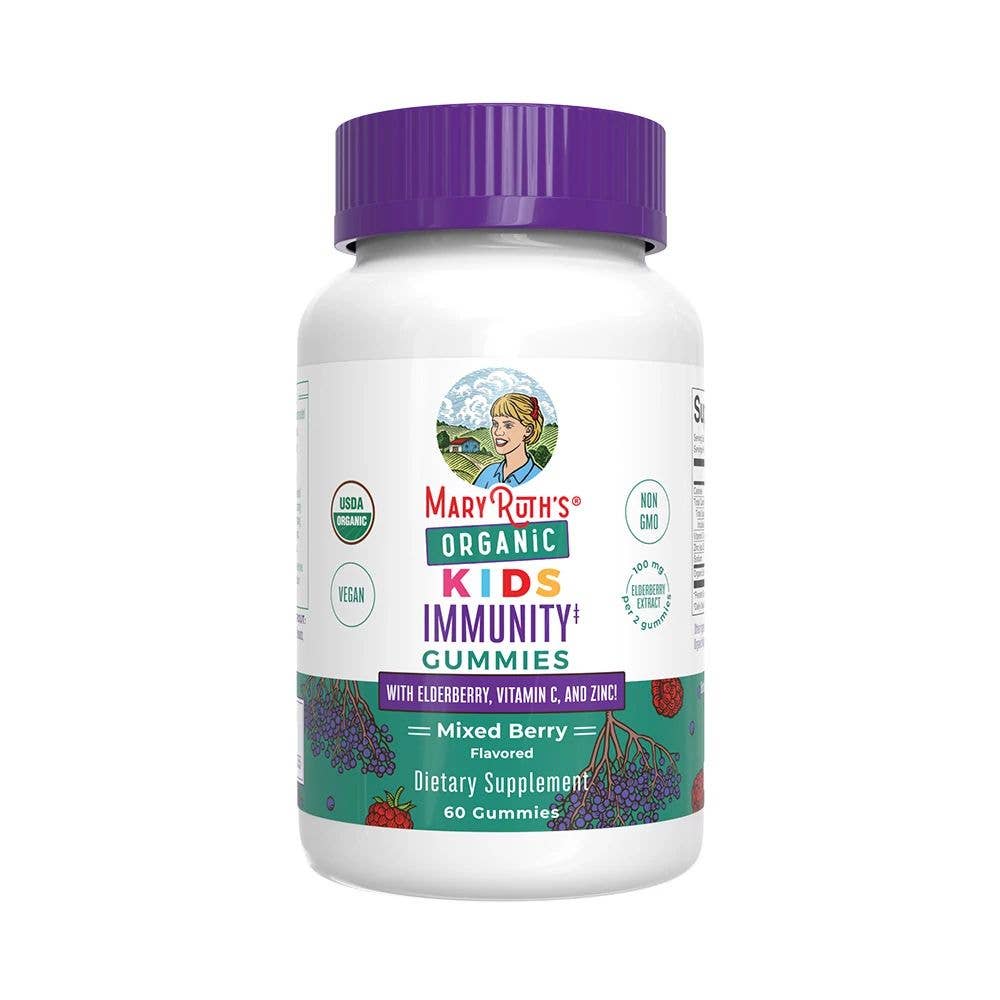 Mixed Berry Organic Kids Immune Support Gummies, Supplement